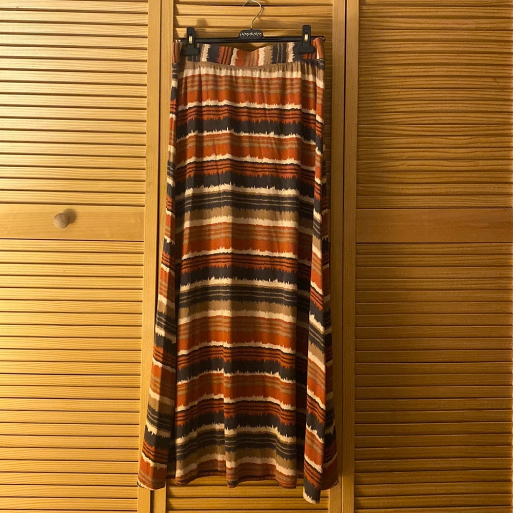 Multi colored maxi skirt